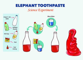 Elephant toothpaste making